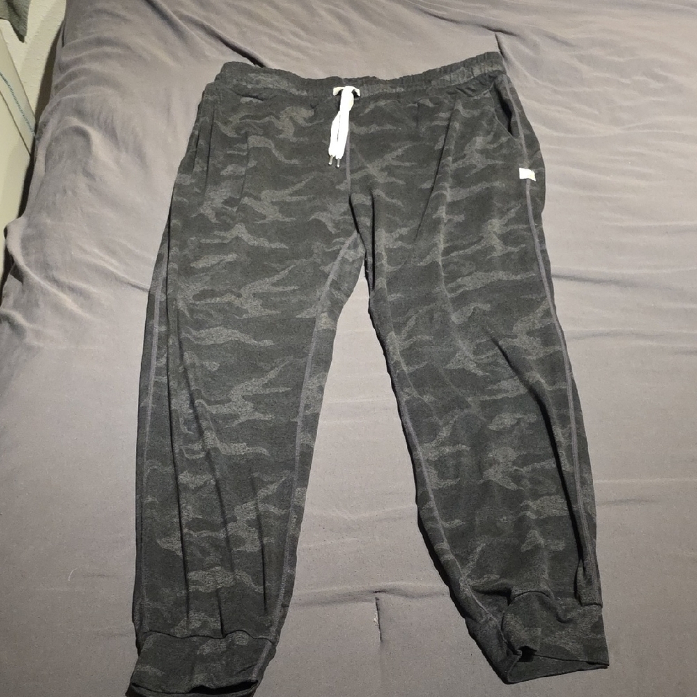 Vuori Black Camo Track Pants